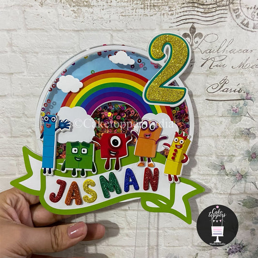 Personalized / Customized Number Theme Cake Topper