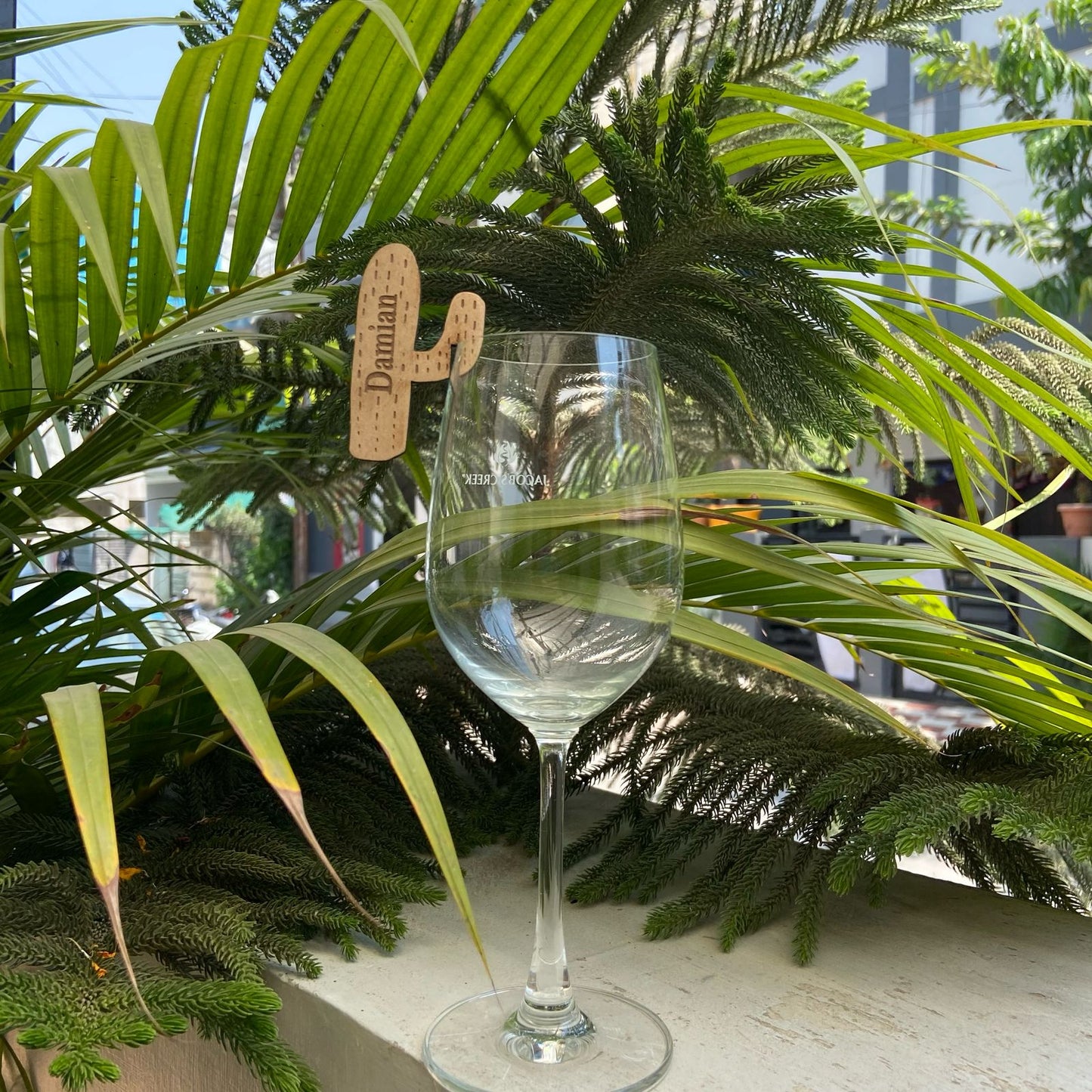 Personalised Glass Decor Custom Glass Charms Glass Stirrers Drink Stirrers