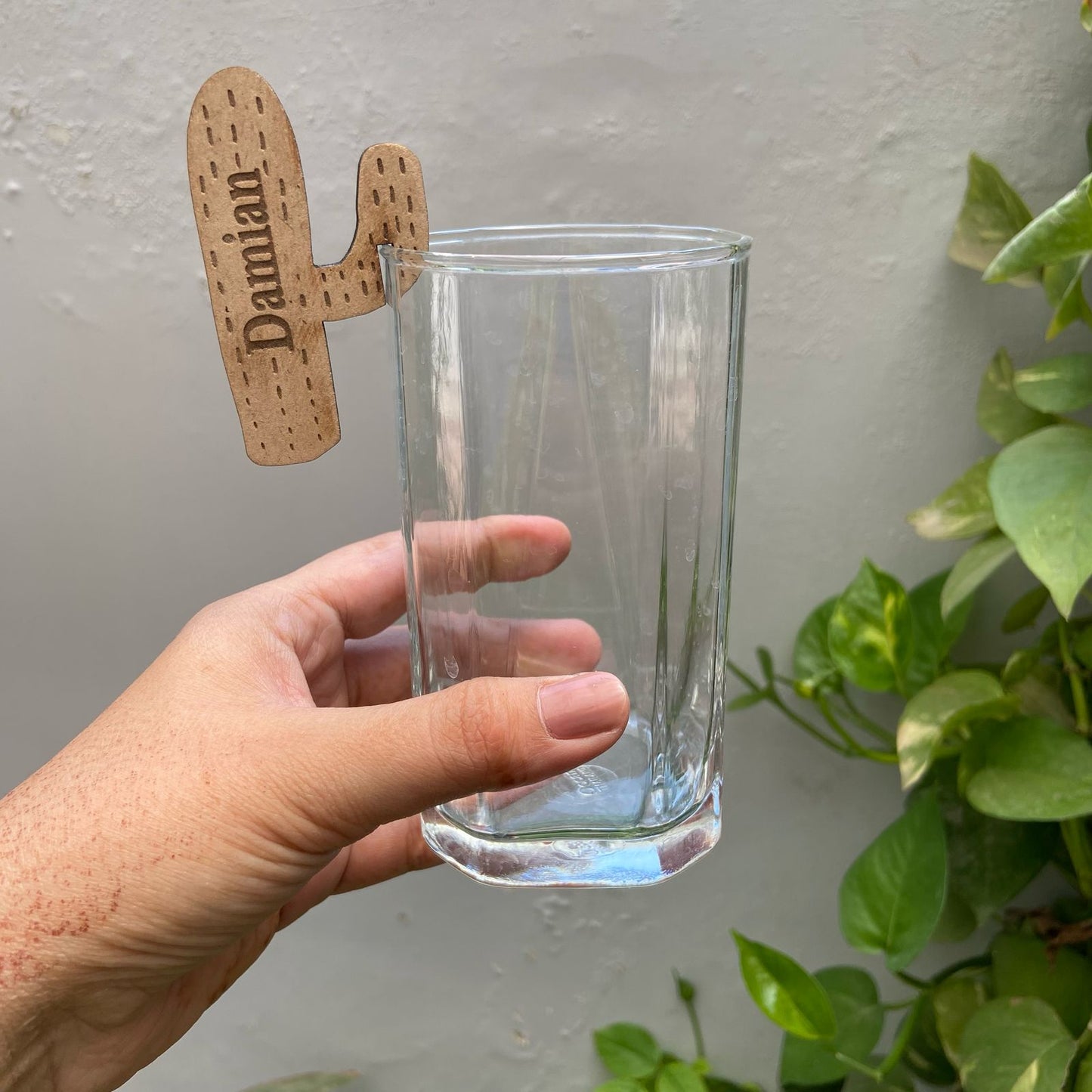 Personalised Glass Decor Custom Glass Charms Glass Stirrers Drink Stirrers