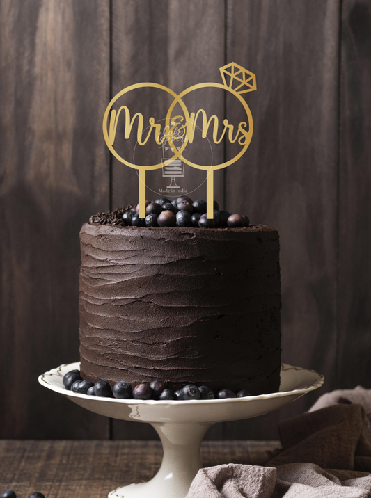 Mr & Mrs Cake Topper