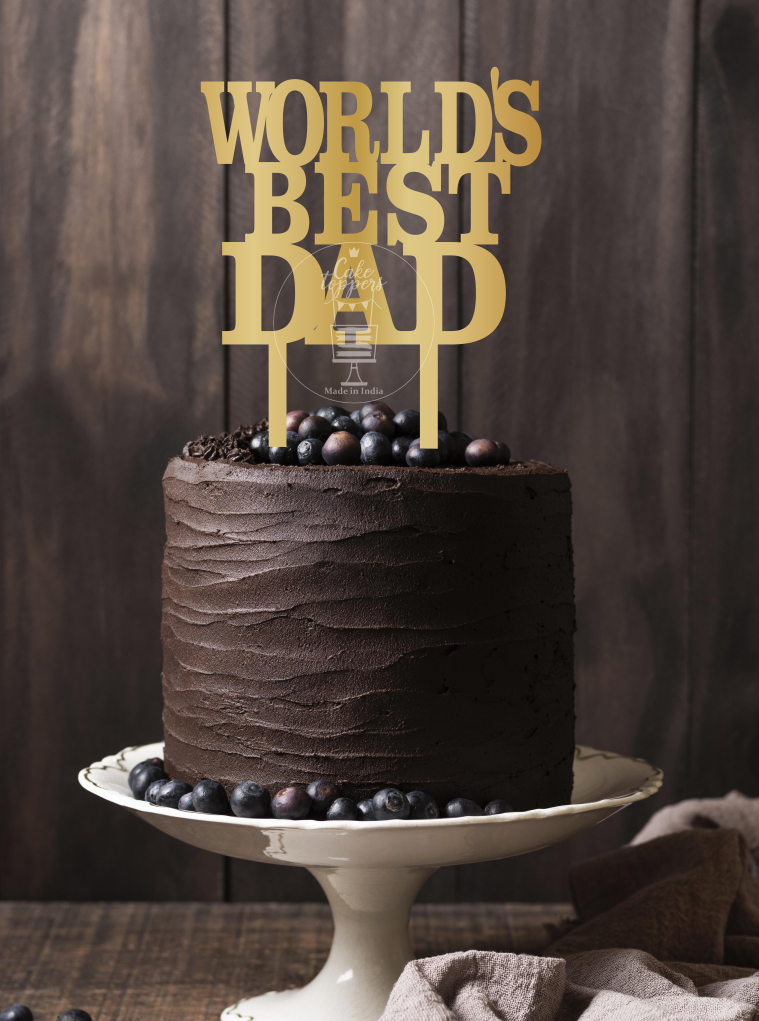 World s Best Dad Cake Topper DADCT010