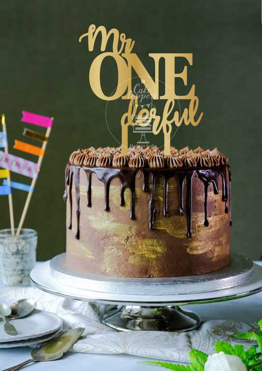 Mr OneDerful Cake Topper