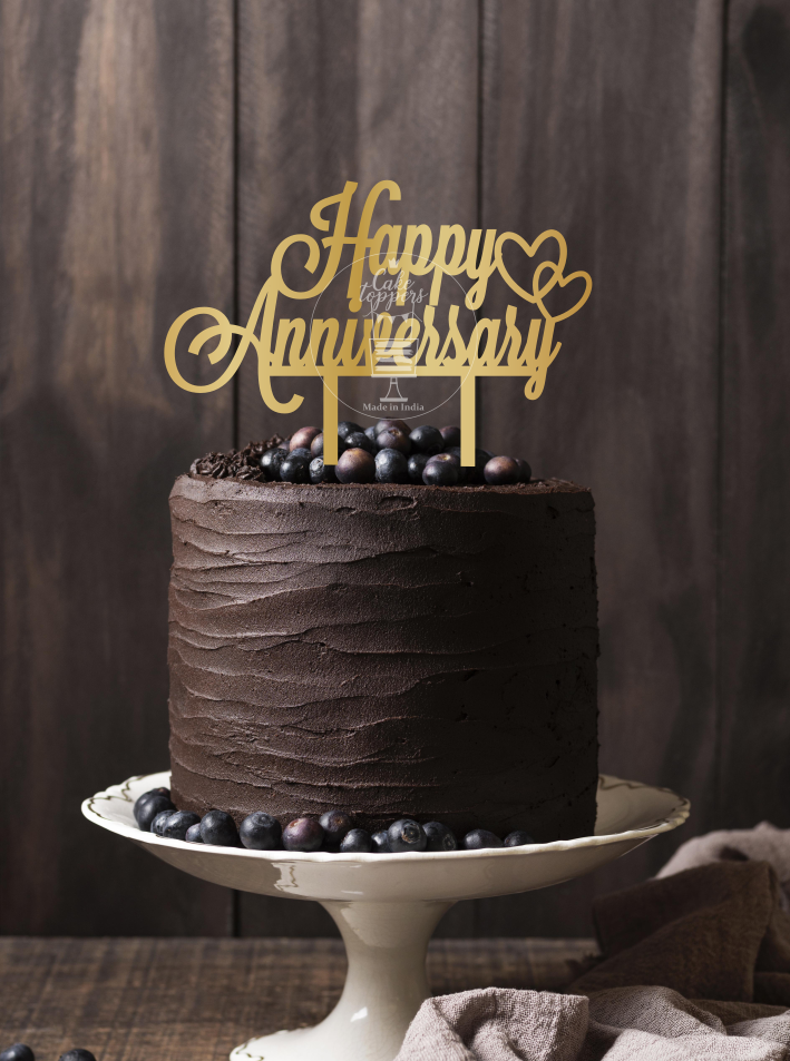 Happy Anniversary Cake Topper