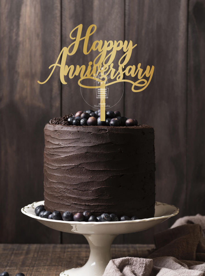 Happy Anniversary Cake Topper