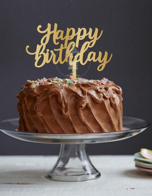 Happy Birthday Cake Topper