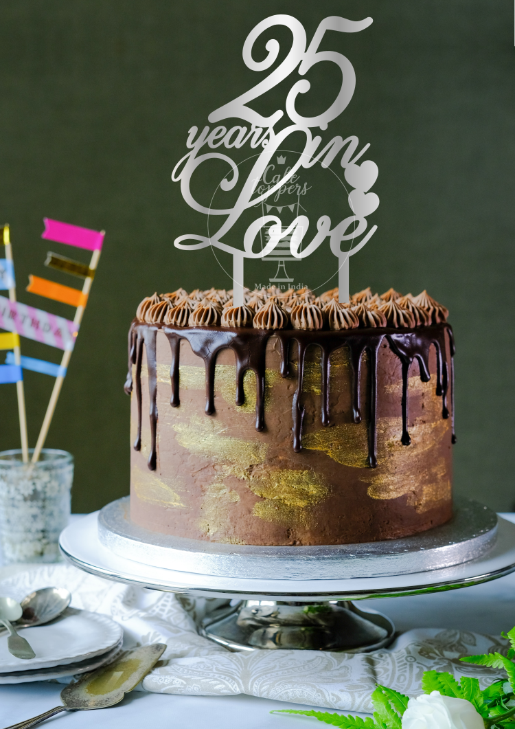 25 Years in Love Cake Topper -25CT0015
