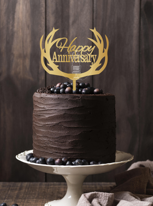 Happy Anniversary Cake Topper