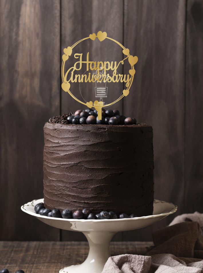 Happy Anniversary Cake Topper