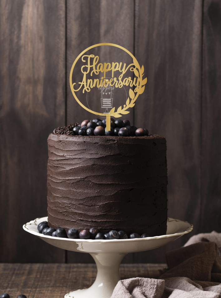 Happy Anniversary Cake Topper
