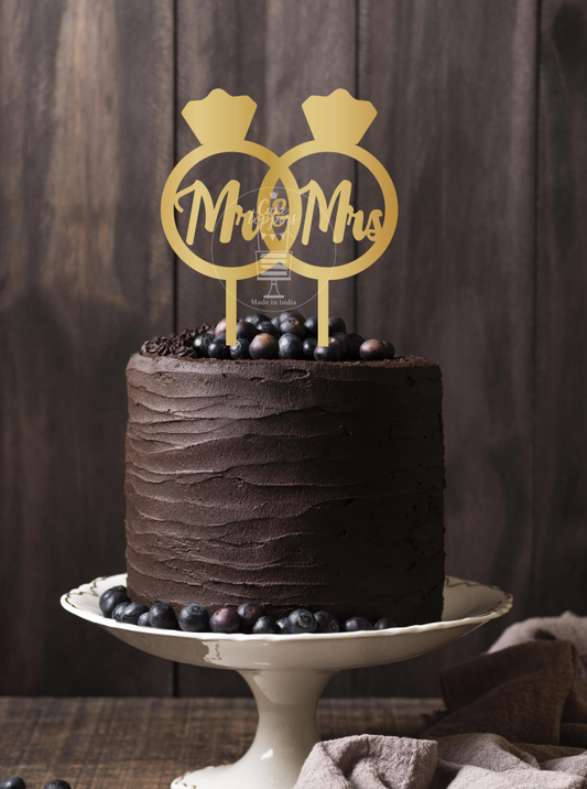 Mr & Mrs Cake Topper