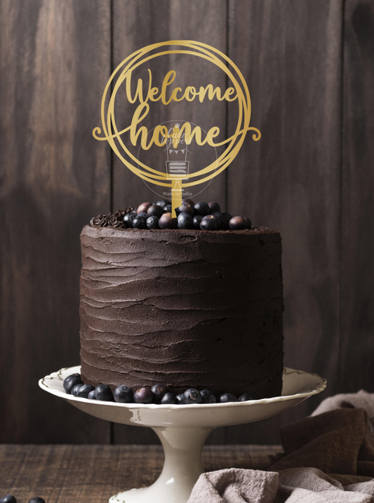 Welcome Home Cake Topper