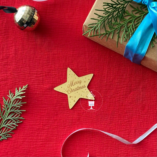 Merry Christmas Acrylic Charm MC005