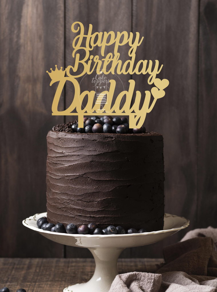 Happy Birthday Daddy Cake Topper