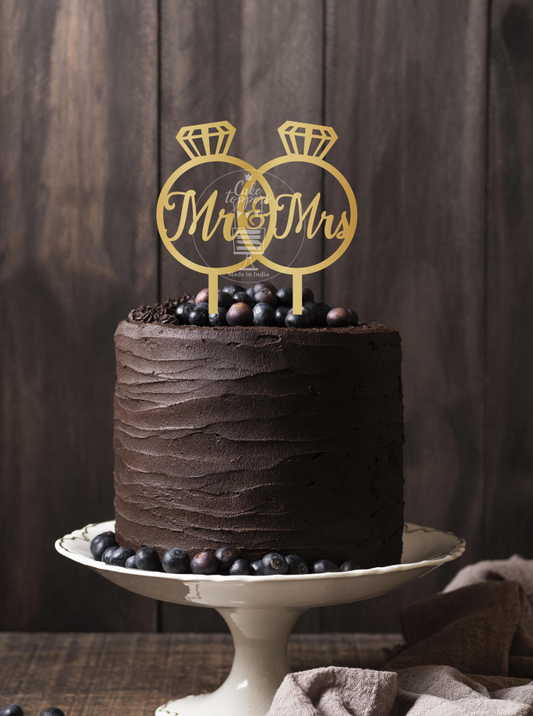 Mr & Mrs Cake Topper