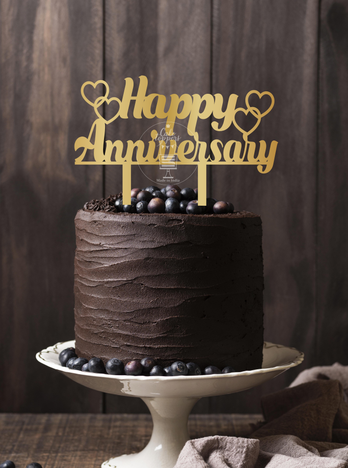 Happy Anniversary Cake Topper