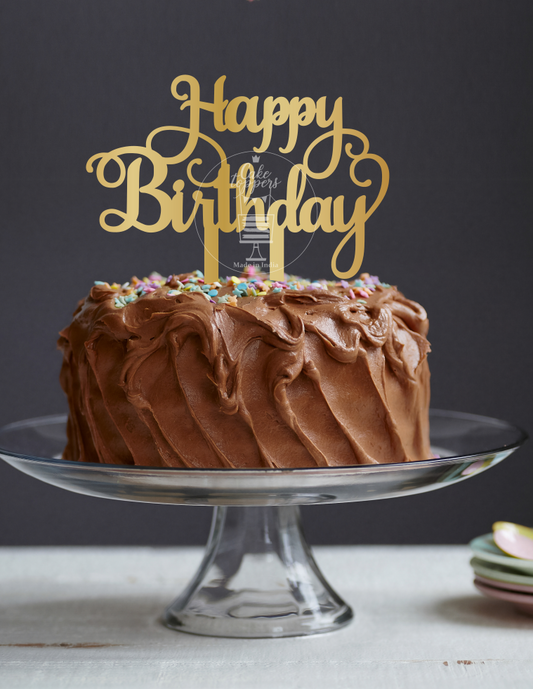 Happy Birthday Cake Topper