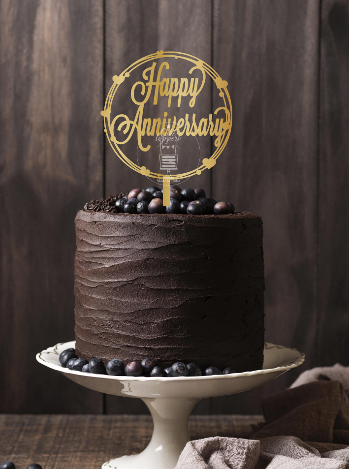 Happy Anniversary Cake Topper