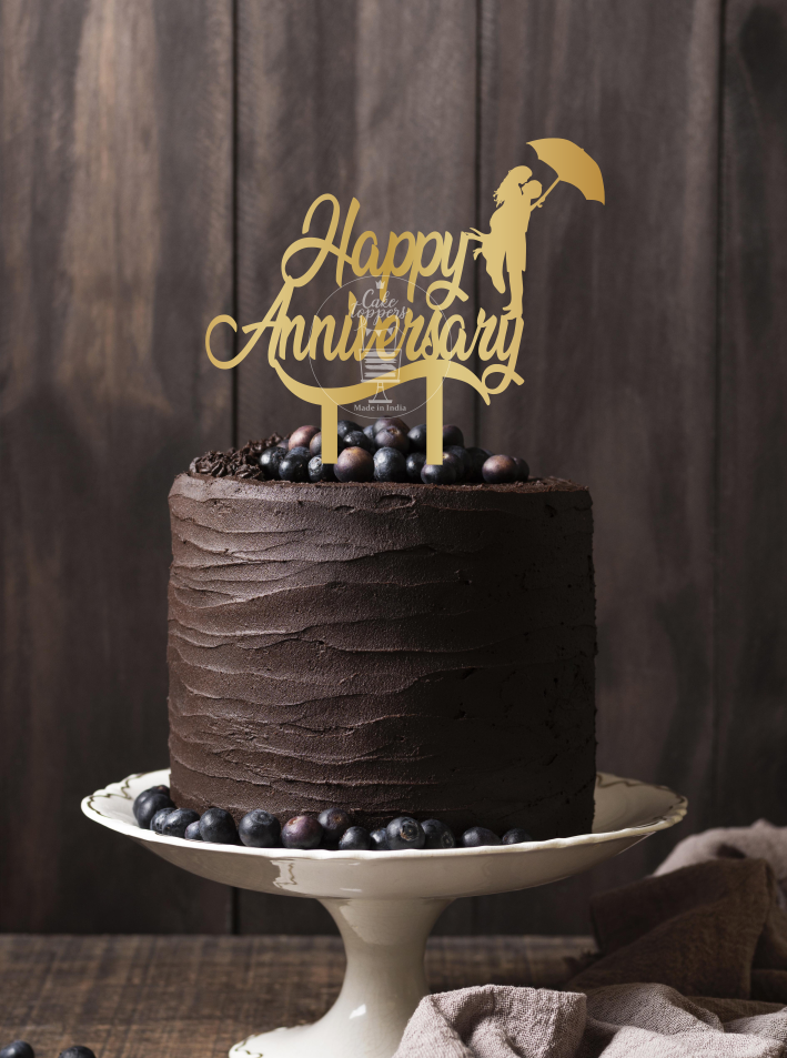 Happy Anniversary Cake Topper
