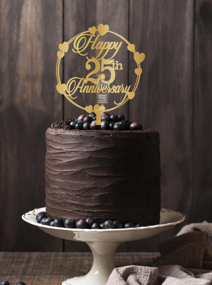 happy 25th anniversary cake