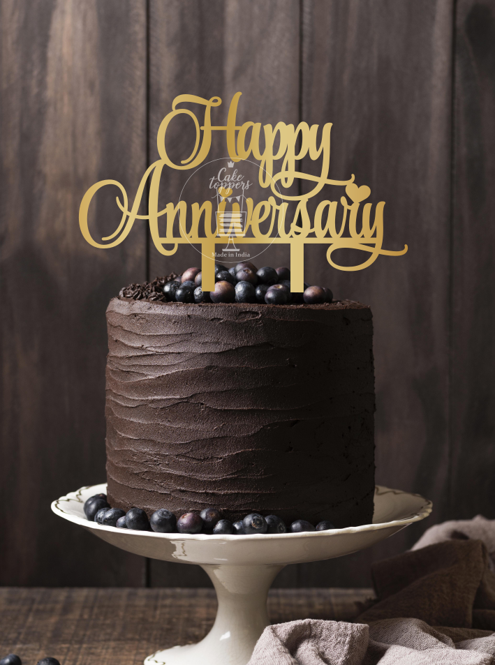 Happy Anniversary Cake Topper