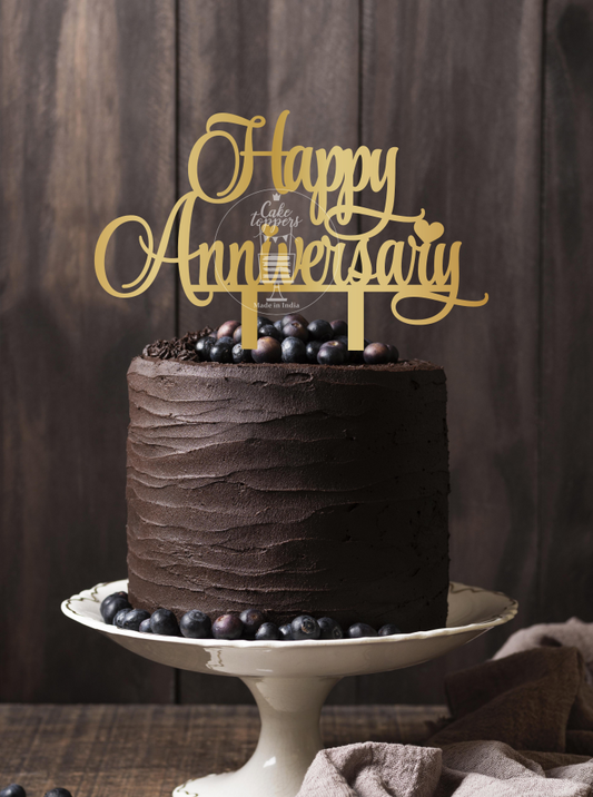 Happy Anniversary Cake Topper