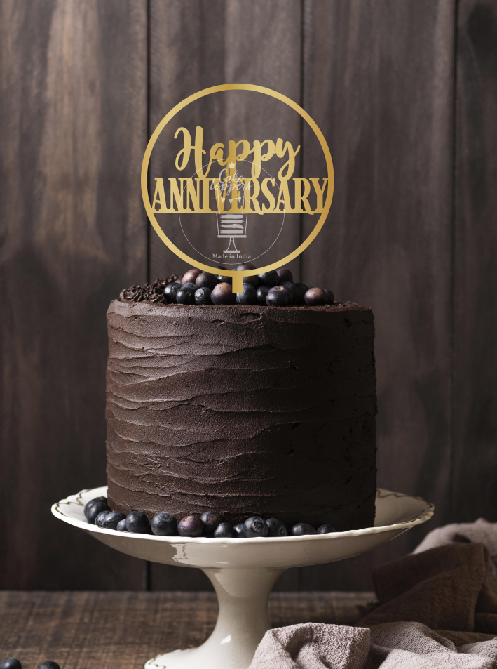 Happy Anniversary Cake Topper