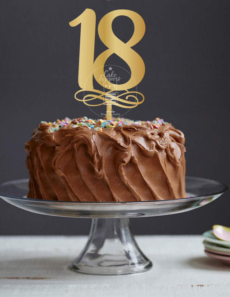 18 Cake Topper