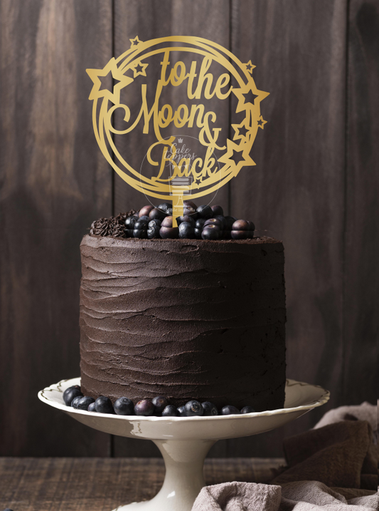 To the Moon & Back Cake Topper