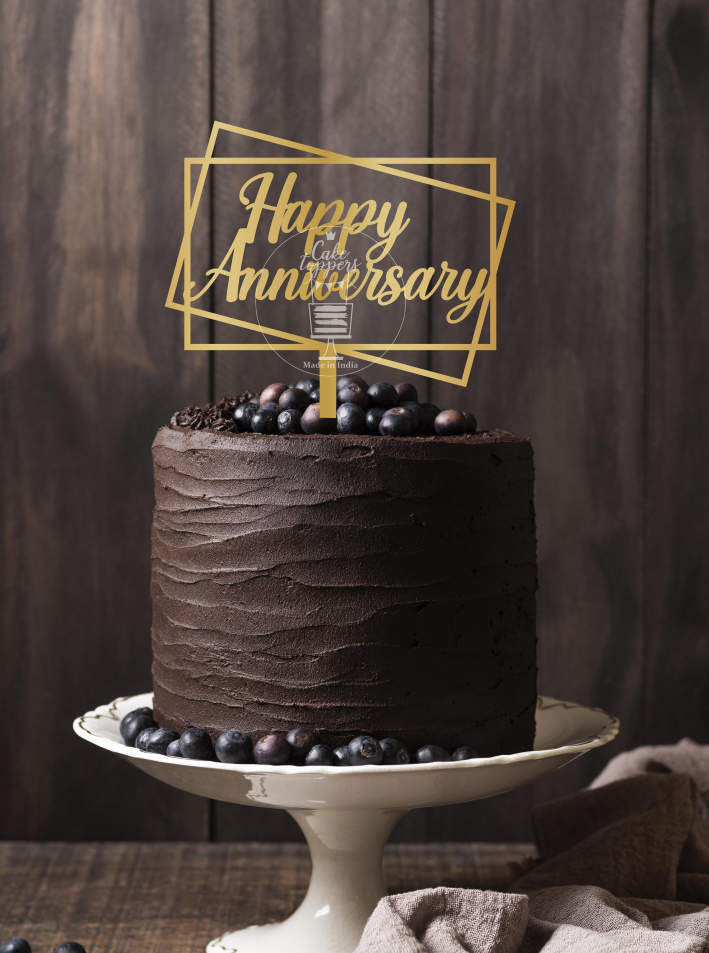 Happy Anniversary Cake Topper