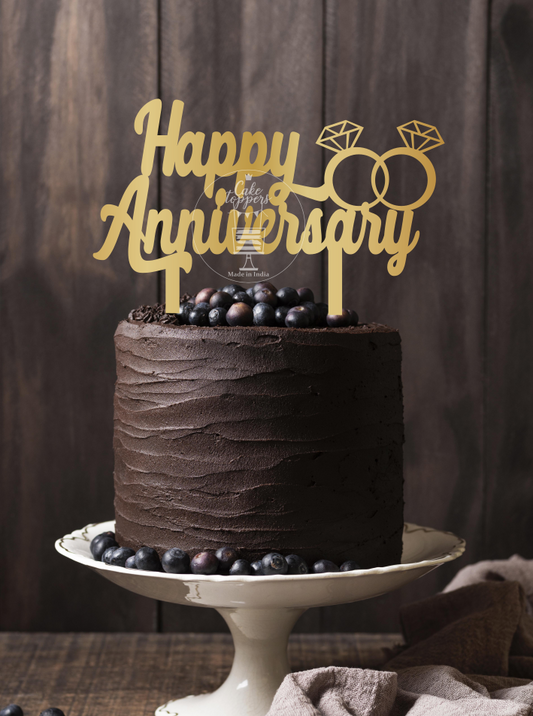 Happy Anniversary Cake Topper