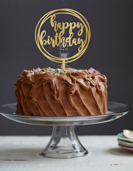 Happy Birthday Cake Topper
