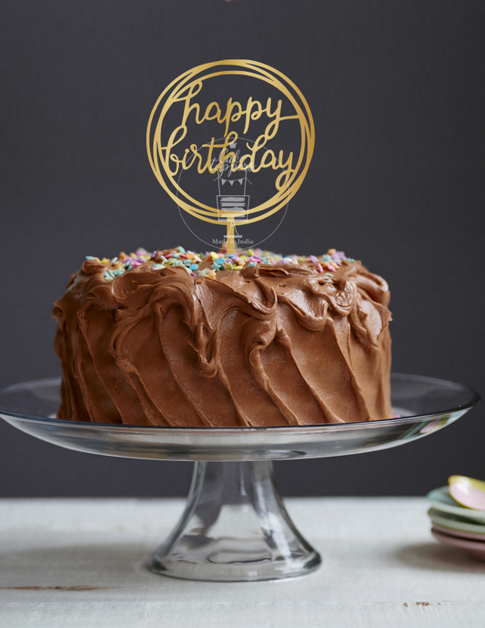 Happy Birthday Cake Topper