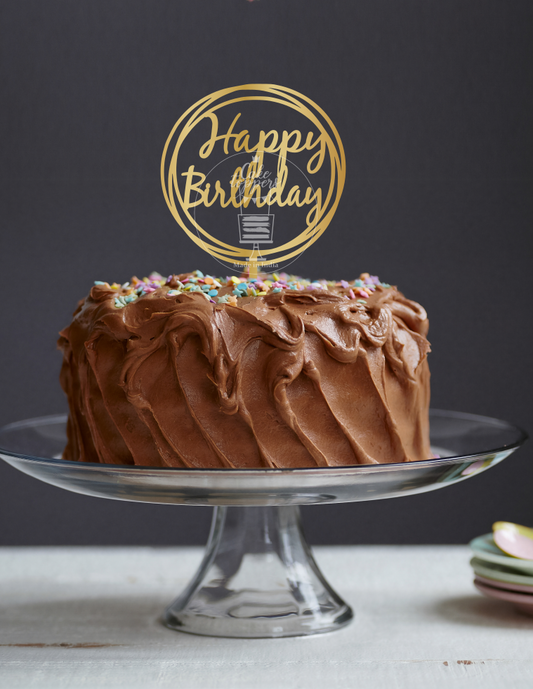 Happy Birthday Cake Topper