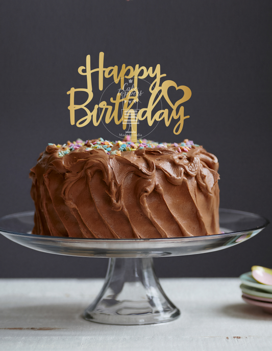 Happy Birthday Cake Topper