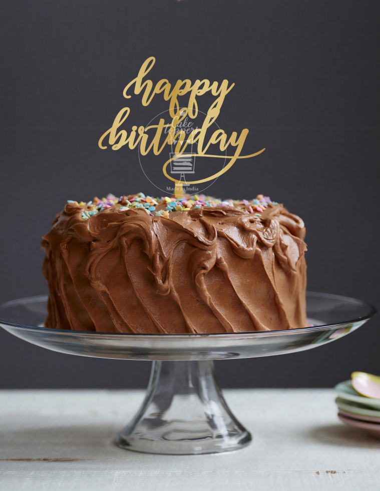Happy Birthday Cake Topper