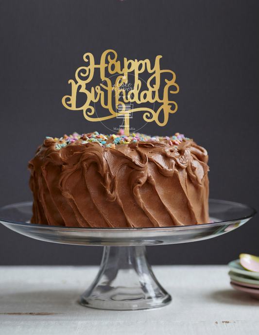 Happy Birthday Cake Topper