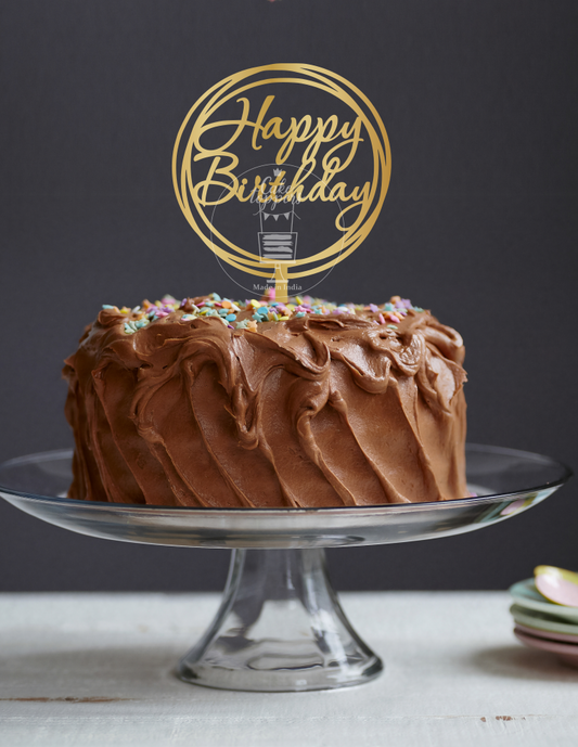 Happy Birthday Cake Topper