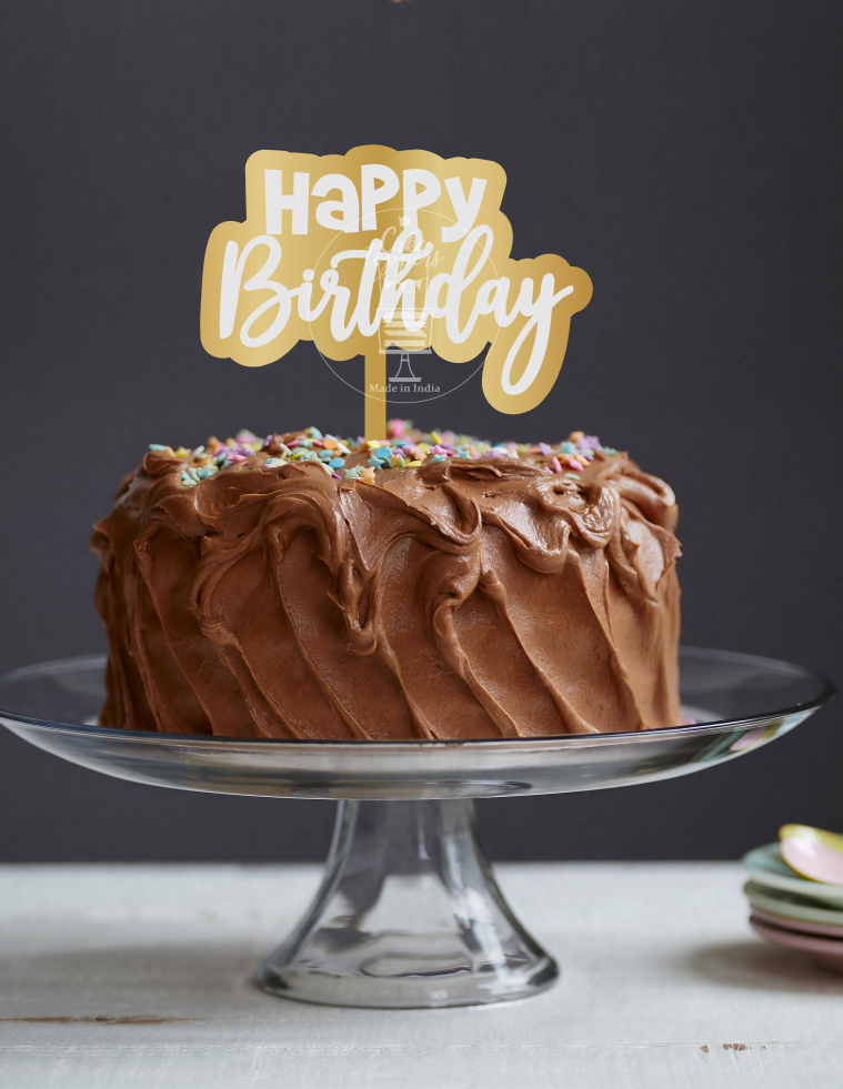 Happy Birthday Cake Topper