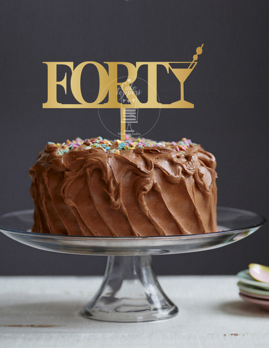 FORTY Cake Topper