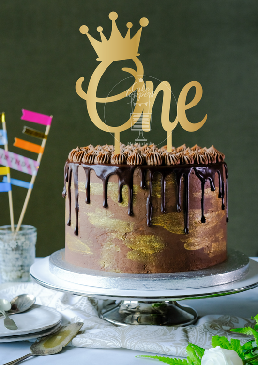 One Cake Topper
