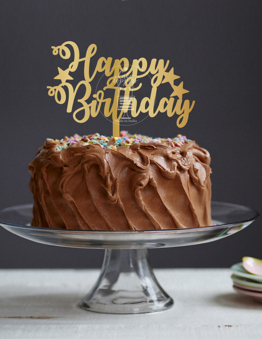 Happy Birthday Cake Topper