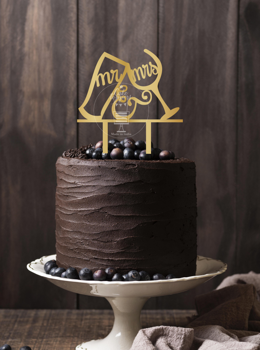 Mr & Mrs Cake Topper