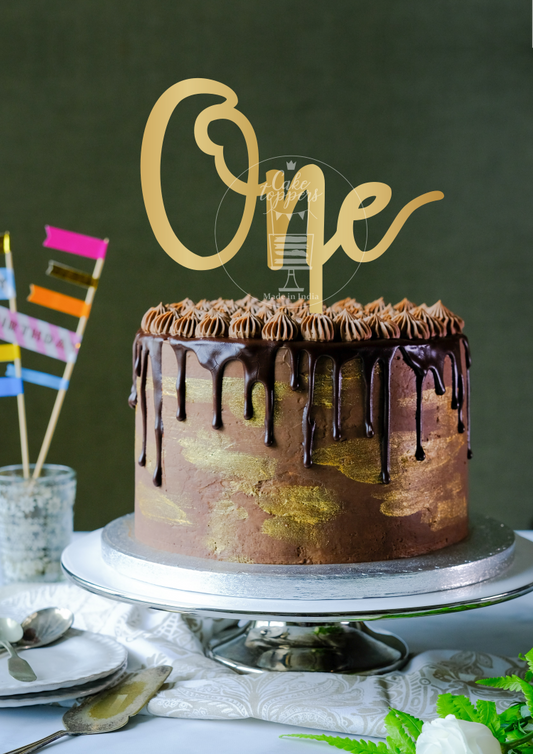One Cake Topper