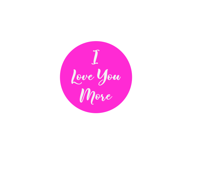 I Love You More - Fondant Debosser