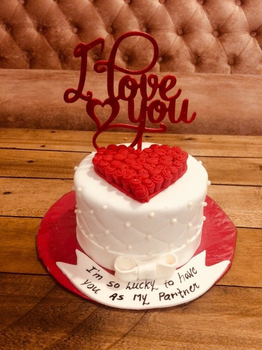 I Love You Cake Topper