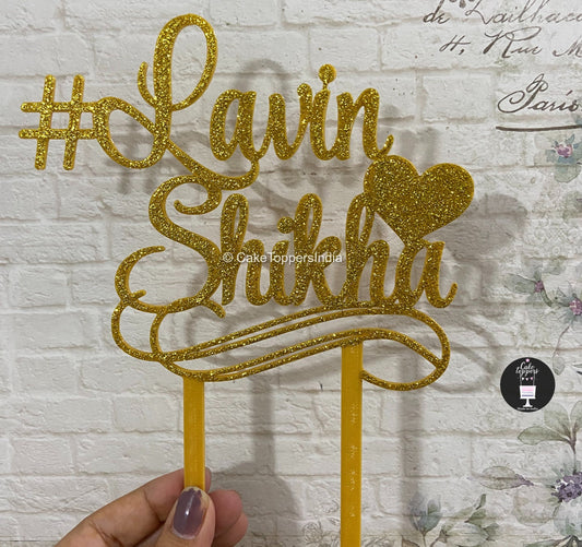 Customized Couple / Bride Groom Cake Topper for Wedding / Engagement