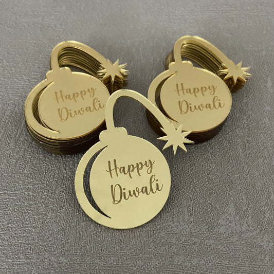 Happy Diwali acrylic charms