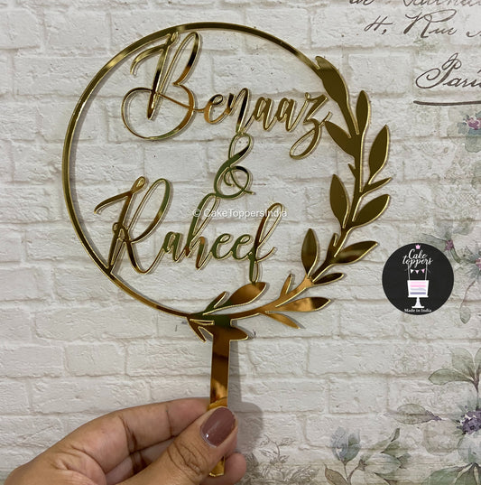 Customized Couple / Bride Groom Cake Topper for Wedding / Engagement