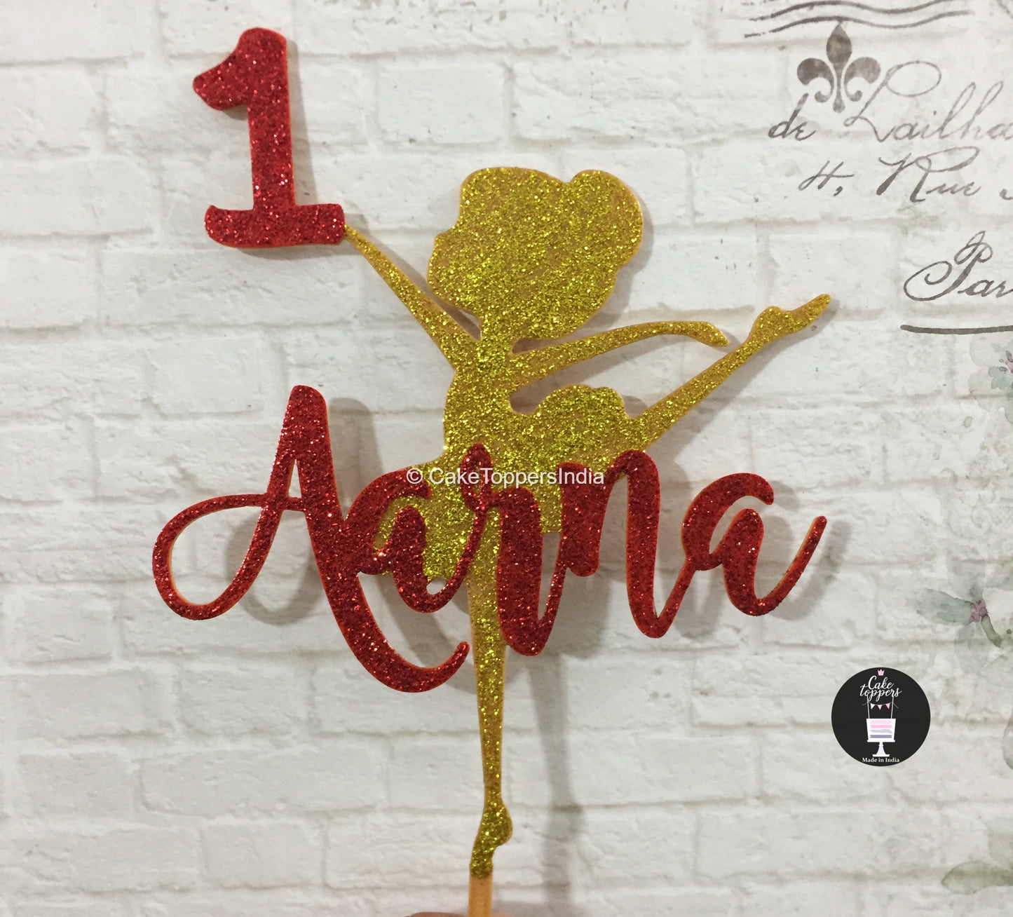 Personalized / Customized Birthday Cake Topper for Kids with Name