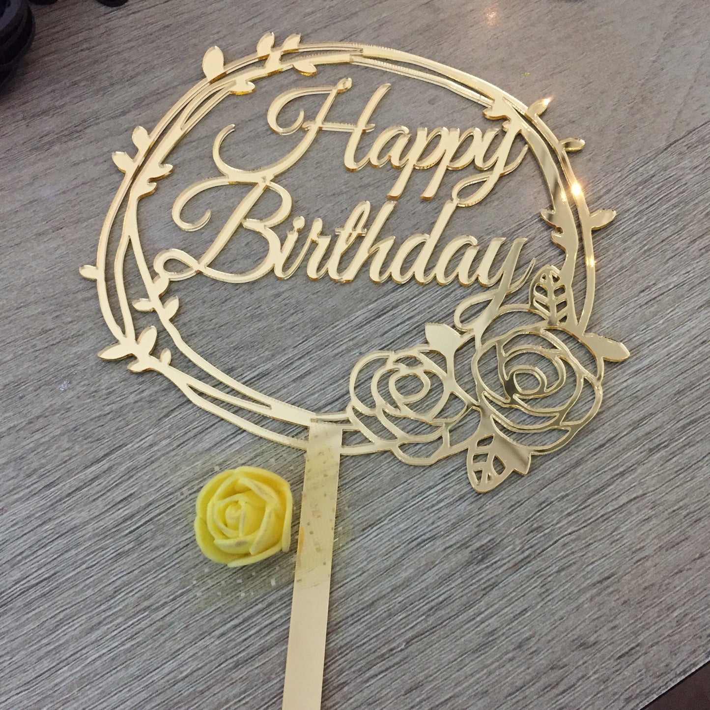 Happy Birthday Cake Topper
